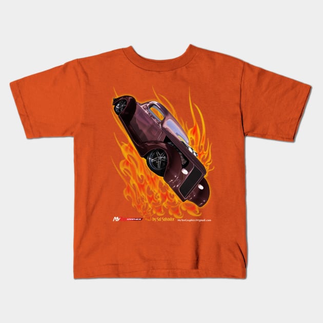 Cool Custom 37 Coupe Kids T-Shirt by MyTeeGraphics